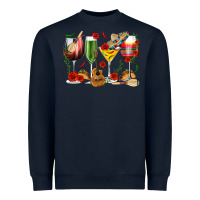 Navy Mexico Wine Glasses Heavyweight Sweatshirt - texasbilliewilder