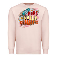 Pale Pink Weird moms build character Mother's Day Premium Sweatshirt - FaDigitalArtStudio