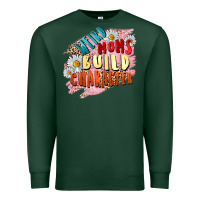 Sports Green Weird moms build character Mother's Day Premium Sweatshirt - FaDigitalArtStudio