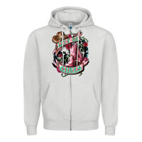 Dove Grey Let's go Girl's Cowboy boots Zipper Hoodie - HowdyJamesFarm