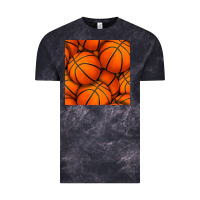 Cloud Black basketball seamless pattern Vintage Tee - BundleAndBundleShop