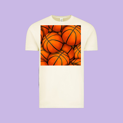 Basketball Seamless Pattern Vintage Tee Designed By Bundleandbundleshop