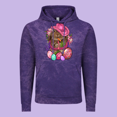 Cowboy Rabbit Easter Vintage Hoodie Designed By Bundleandbundleshop
