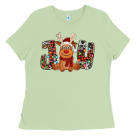 Matcha joy christmas reindeer Ladies Tee - Jasminsmagicworld