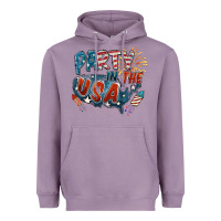 Lavender Party in the USA Heavyweight Hoodie - FaDigitalArtStudio