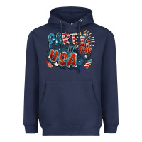 Navy Party in the USA Heavyweight Hoodie - FaDigitalArtStudio