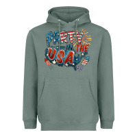 Sage Party in the USA Heavyweight Hoodie - FaDigitalArtStudio