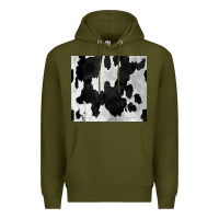 Army Green Black White Cowhide Tumbler Premium Hoodie - CowCowDesign