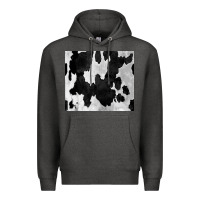 Charcoal Heather Black White Cowhide Tumbler Premium Hoodie - CowCowDesign