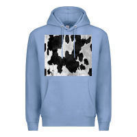 Colony Blue Black White Cowhide Tumbler Premium Hoodie - CowCowDesign