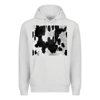 Dove Grey Black White Cowhide Tumbler Premium Hoodie - CowCowDesign