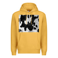 Mustard Black White Cowhide Tumbler Premium Hoodie - CowCowDesign