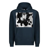 Navy Black White Cowhide Tumbler Premium Hoodie - CowCowDesign