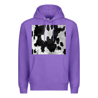 Purple Black White Cowhide Tumbler Premium Hoodie - CowCowDesign