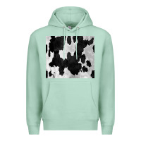 Seafoam Black White Cowhide Tumbler Premium Hoodie - CowCowDesign