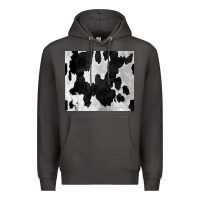 Smoke Black White Cowhide Tumbler Premium Hoodie - CowCowDesign