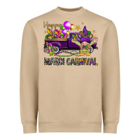 Mushroom Happy Mardi Carnival with truck Heavyweight Sweatshirt - NancyCooperArtShop