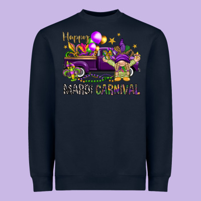 Happy Mardi Carnival With Truck Heavyweight Sweatshirt Designed By Nancycooperartshop