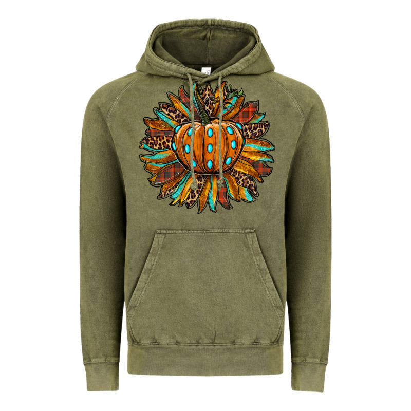Pumpkin Sunflower Vintage Hoodie by RanaPortraitStore | Teevron