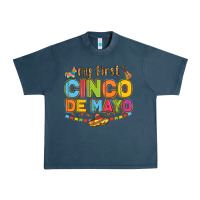 Midnight Navy my first cinco de mayo Urban Heavy Tee - LillyAllenDesigns