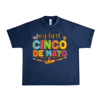 Navy my first cinco de mayo Urban Heavy Tee - LillyAllenDesigns