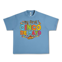 Pebble Blue my first cinco de mayo Urban Heavy Tee - LillyAllenDesigns