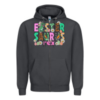 Smoke Easter Saurus Nurse Easter Day Zipper Hoodie - HowdyJamesFarm
