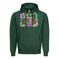 Sports Green Easter Saurus Nurse Easter Day Zipper Hoodie - HowdyJamesFarm