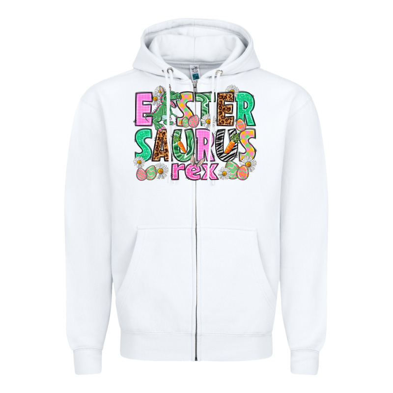 Easter Saurus Nurse Easter Day Zipper Hoodie by HowdyJamesFarm | Teevron