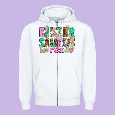 Easter Saurus Nurse Easter Day Zipper Hoodie Designed By Howdyjamesfarm