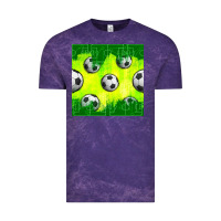Cloud Purple soccer balls with field  and tactics seamless pattern Vintage Tee - BundleAndBundleShop