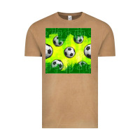 Vintage Camel soccer balls with field  and tactics seamless pattern Vintage Tee - BundleAndBundleShop