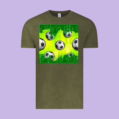 Soccer Balls With Field  And Tactics Seamless Pattern Vintage Tee Designed By Bundleandbundleshop
