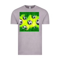 Vintage Zinc soccer balls with field  and tactics seamless pattern Vintage Tee - BundleAndBundleShop