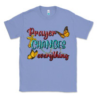 Colony Blue Prayer Changes Everything Classic Tee - BundleAndBundleShop