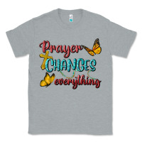 Heather Grey Prayer Changes Everything Classic Tee - BundleAndBundleShop