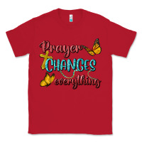 Red Prayer Changes Everything Classic Tee - BundleAndBundleShop