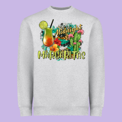 Midnight Margaritas Heavyweight Sweatshirt Designed By Texasbilliewilder