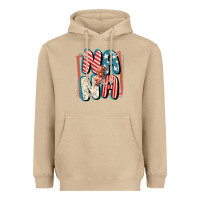 Mushroom 4th of July nana with lightning bolt Heavyweight Hoodie - FaDigitalArtStudio