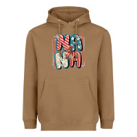 Toasted Coconut 4th of July nana with lightning bolt Heavyweight Hoodie - FaDigitalArtStudio