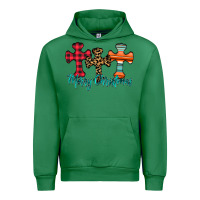 Emerald merry Christmas cross Urban Hoodie - CowhideDigitalArt