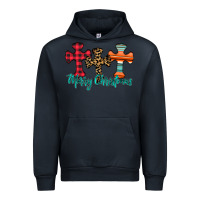 Navy merry Christmas cross Urban Hoodie - CowhideDigitalArt