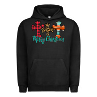 Pigment Black merry Christmas cross Urban Hoodie - CowhideDigitalArt