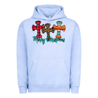 Pigment Grape Ice merry Christmas cross Urban Hoodie - CowhideDigitalArt