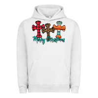 Pigment Lunar Rock merry Christmas cross Urban Hoodie - CowhideDigitalArt