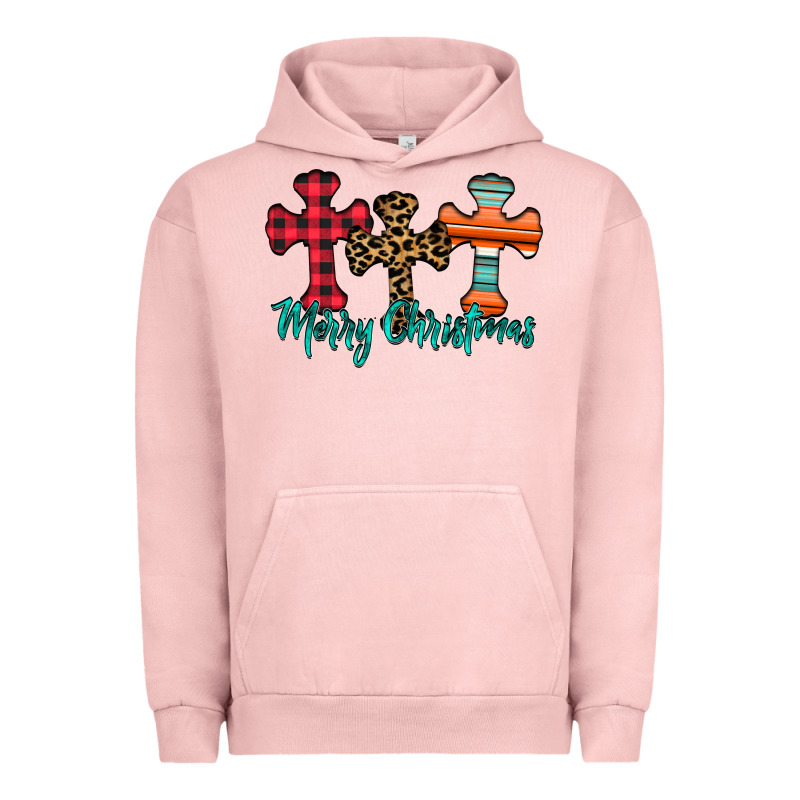 Merry Christmas Cross Urban Hoodie by CowhideDigitalArt | Teevron