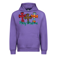 Tulip merry Christmas cross Urban Hoodie - CowhideDigitalArt