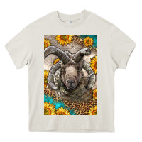 Cream Western Navajo Churro Sheep Heavy Core Tee - LillyAllenDesigns