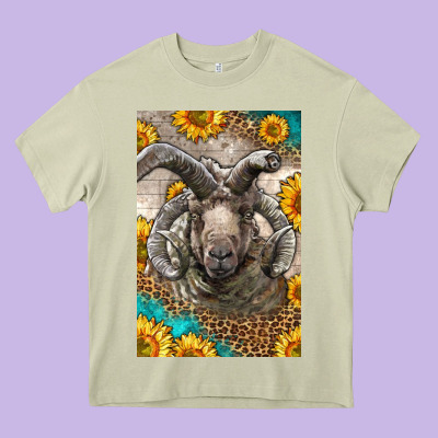 Western Navajo Churro Sheep Heavy Core Tee Designed By Lillyallendesigns