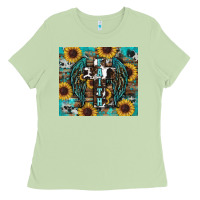 Matcha western faith sunflower's Ladies Tee - RanaPortraitStore